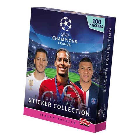 Stickers - Uefa Champions League - Mega Booster Box 100 Stickers 2019/2020
